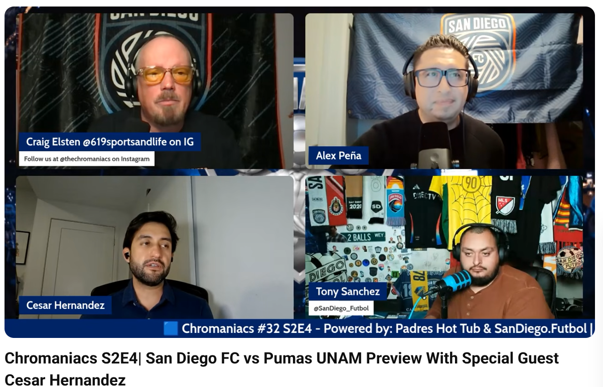 Chromaniacs S2E4| San Diego FC vs Pumas UNAM Preview With Special Guest Cesar Hernandez